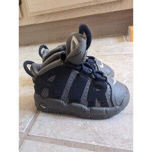 Nike Air More Uptempo Size 5C Cool Grey Midnight Navy